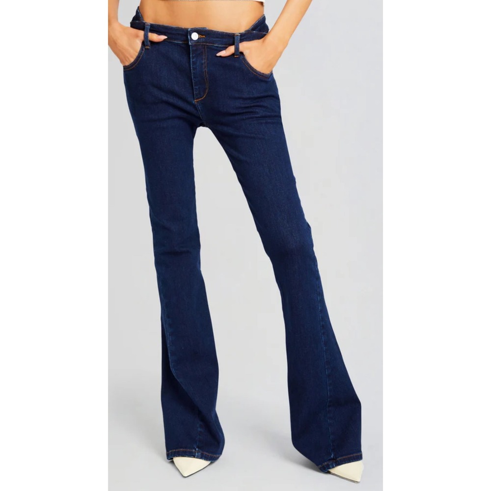 NWT Ser.o.ya Trisha Mid Rise Flare Pant Jeans Sz 27 $278 - Picture 3 of 13